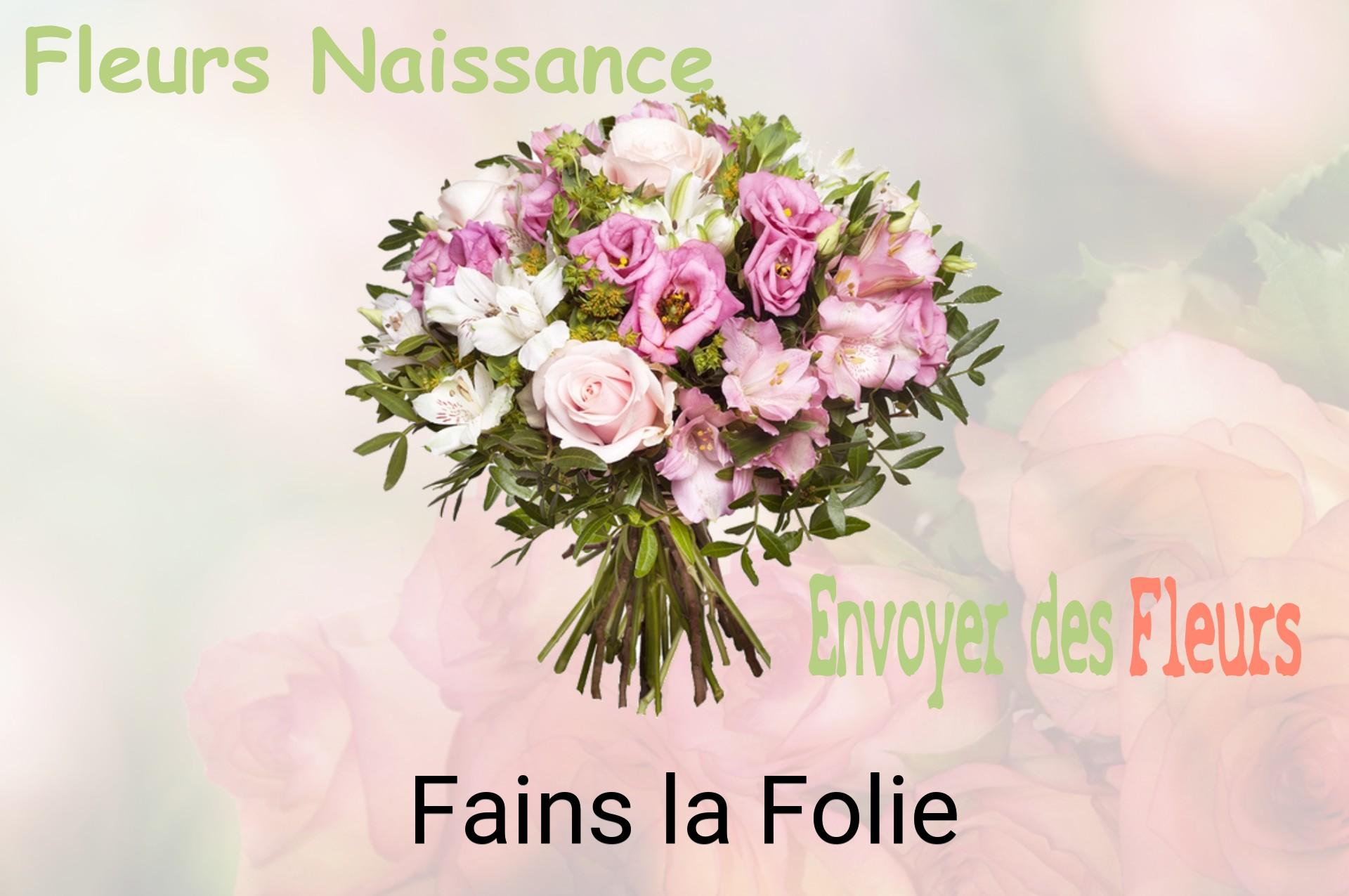 Bouquet de fleurs de naissance livré à Fains-la-Folie